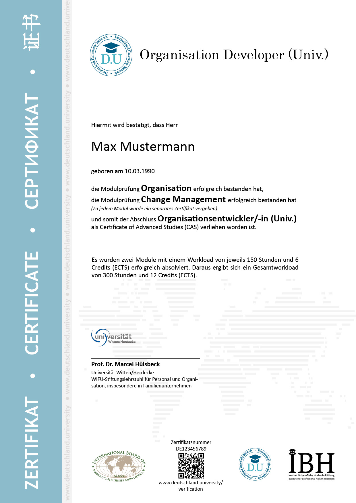 Musterzertifikat Organisationsentwickler/-in (Univ.)